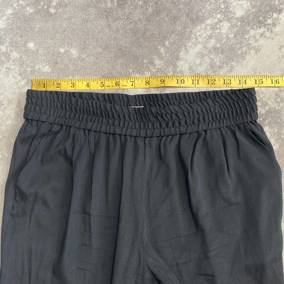 Emerson Thorpe Silk Blend Black Jogger Pants Womens Size Medium Lightweight - Picture 2 of 10